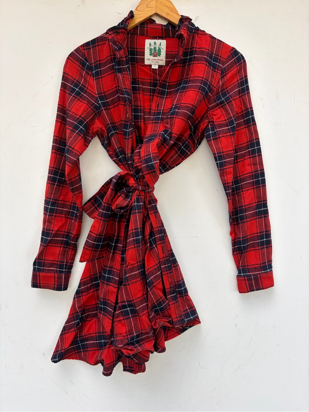 Kiel James Patrick Flannel Shirtdress